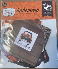 Echo Park Paper SPOOKY Ephemera Pieces~NICE~Quick Ship!