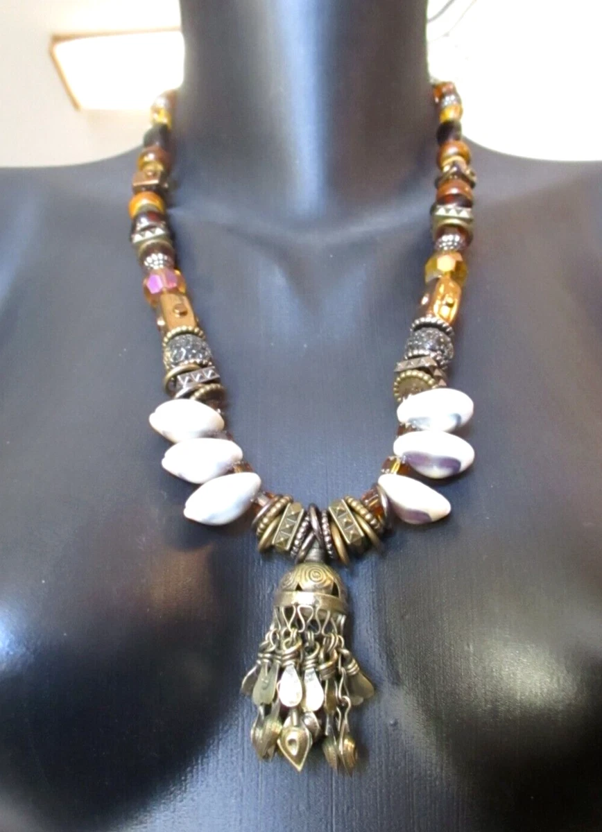 Tiger cowrie 2024 shell necklace