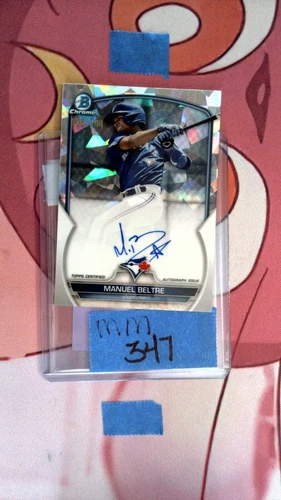 MANUEL BELTRE 2023 BOWMAN #CPAMB CHROME PROSPECT AUTO ATOMIC /100