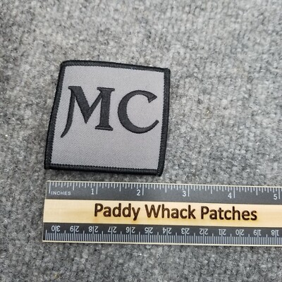 MC Motorcycle Club Patch Black Gray | eBay