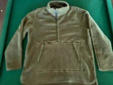 New Mens NIKE YOGA SHERPA FLEECE PULLOVER LOOSE FIT 1/2 SNAP SWEATSHIRT GREEN