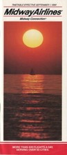 Midway Airlines timetable 1989/09/01