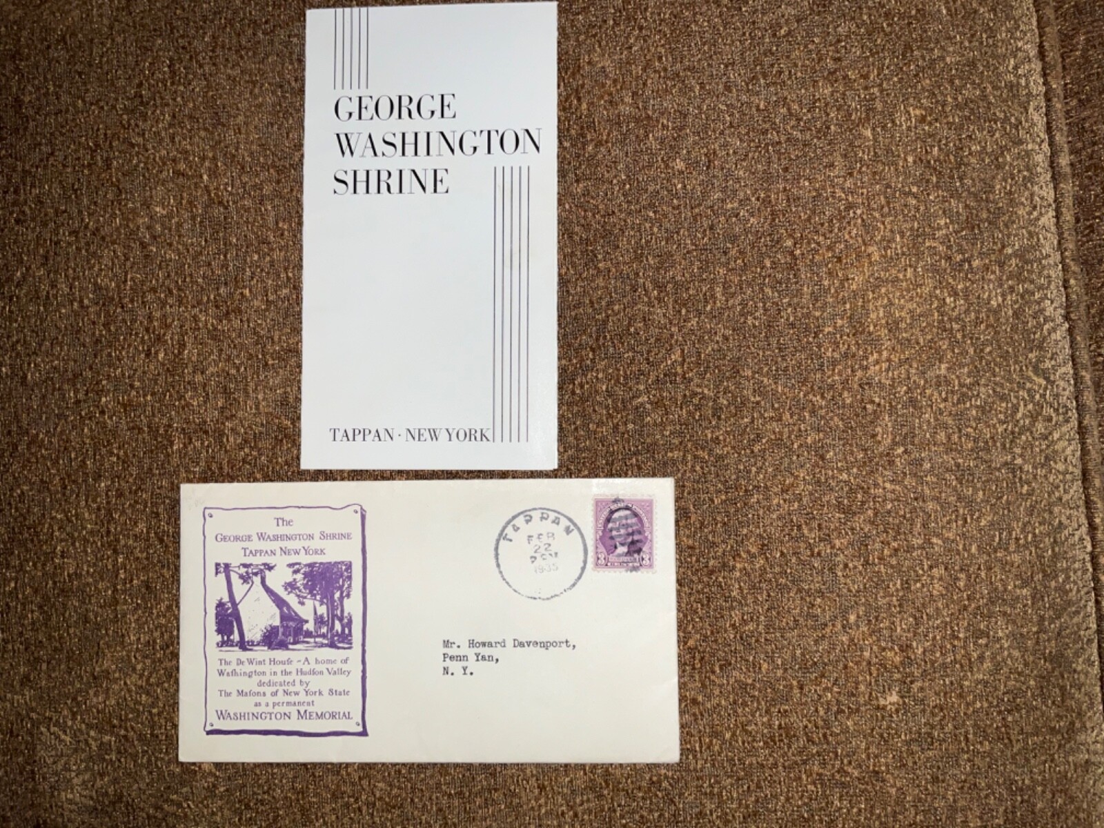 THE WASHINGTON SHRINE DE WINT HOUSE TAPPAN, NY 1935 W/Bonus eBay