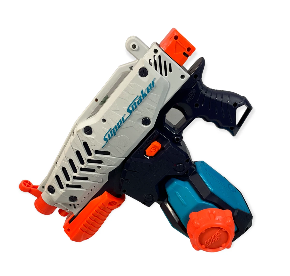 Super Soaker Nerf Water Gun Artic Shock with Magazine Tested Working
