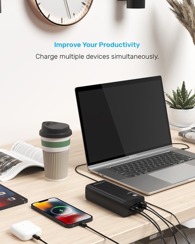 Power Bank 30000mah Portable Fast Phone Charger LED Display for Apple & Samsung - Picture 2 of 12