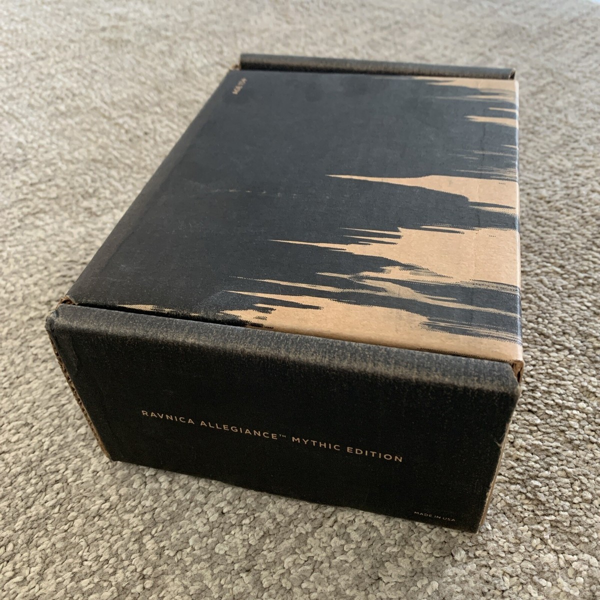 ravnica allegiance mythic edition booster box Magic The Gathering New Sealed Almost none of these made it to the USA Ravnica Allegiance Mhythic Edition Unboxing,