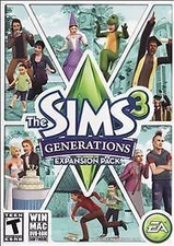 Sims 3: Generations (Windows/Mac, 2011) Game Expansion Pack DVD-ROM Free Ship!