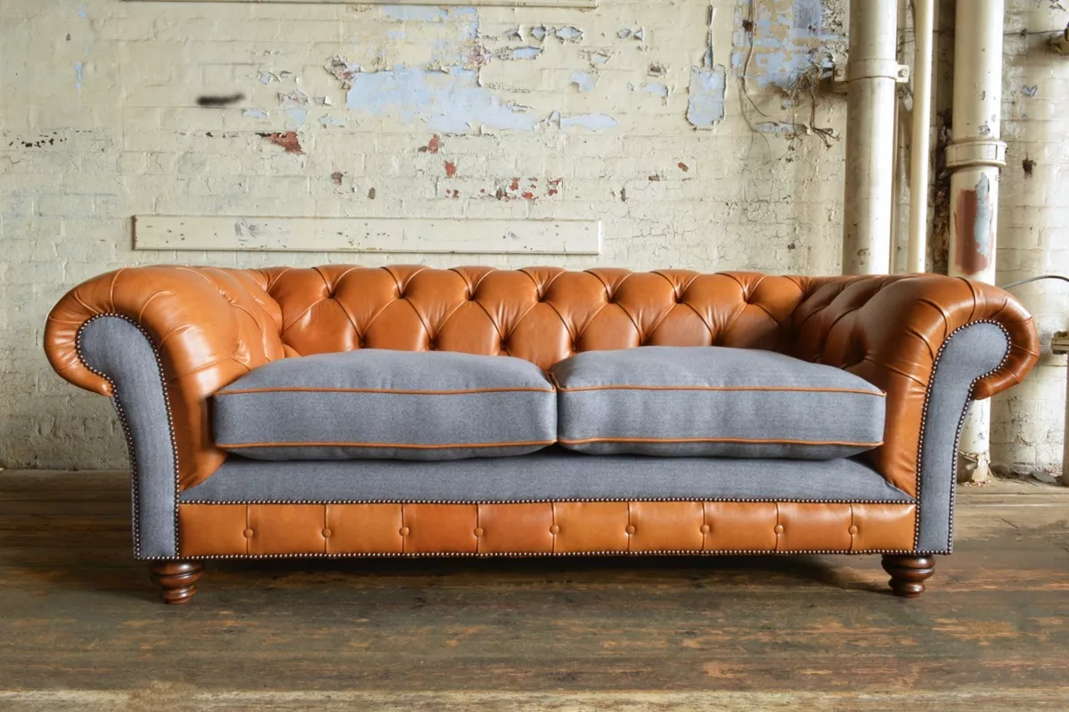 Brown sale tan couch
