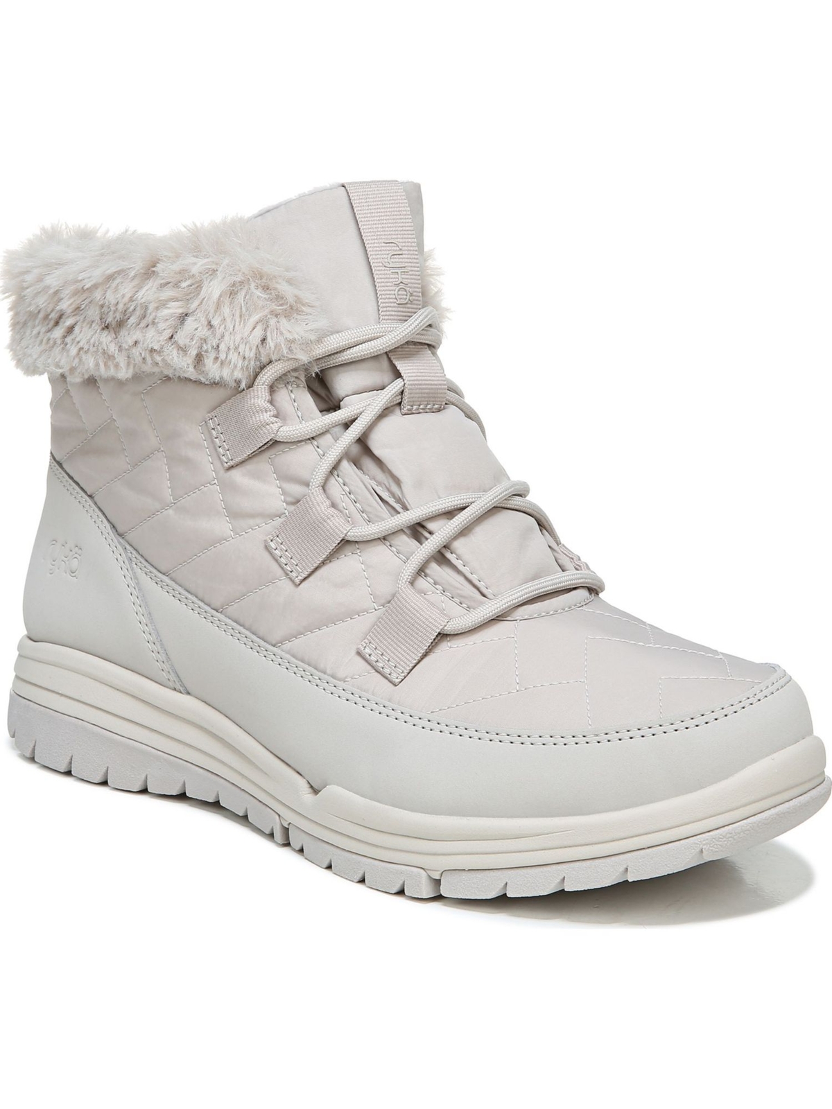 Женские бежевые стеганые водоотталкивающие туфли RYKA Aubonne с круглым носком на шнуровке, зима 6,5 Вт