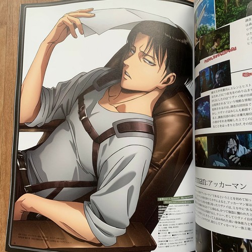 Attack on Titan Levi 2 Poster Anime Magazine Book spoon.2Di No. 26 & 41 AOT JPN - Picture 12 of 12