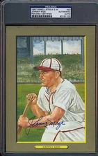 Johnny Mize Signed Psa/dna Perez Steele Great Moments Autograph