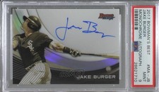 2017 Bowman's Best Monochrome 122/125 Jake Burger #MA-JB PSA 9 MINT Auto 8d2