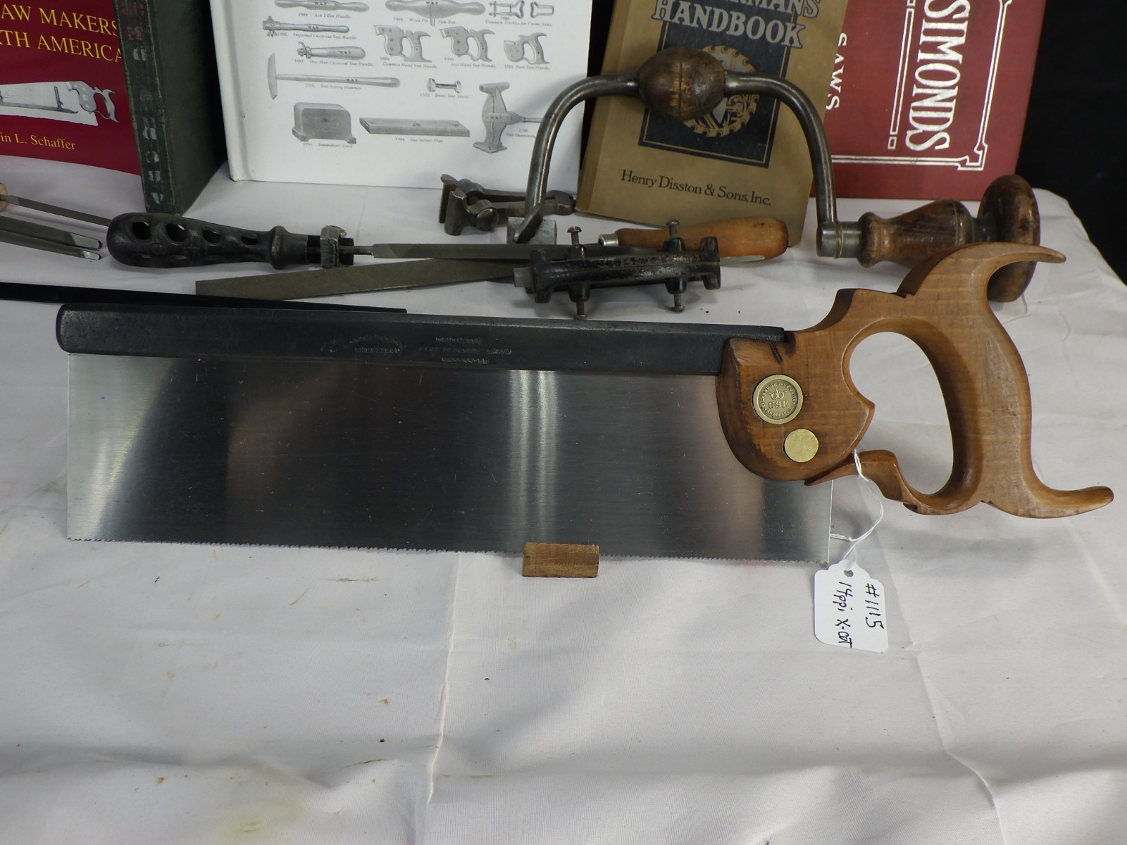 Richard Groves & Sons 12" Back Saw, 14ppi Cross Cut, New Saw Plate, English 1115