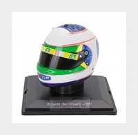1:5 Edicola Helmet F1 Casco Rubens Barrichello F2001 Season 2001 HELFE89 Modellb