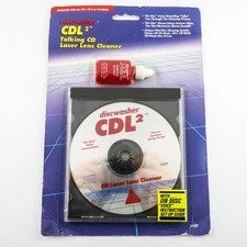 Discwasher CDL2 Talking CD Laser Lens Cleaner – New Sealed 1994 RCA Vintage