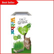 Bpa-Free Cat Grass Kit 120g - Supports Digestion & Serves as Safe Houseplant