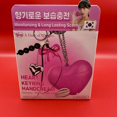 Bareli Heart Keyring Hand Cream Moisturizing Long Lasting Scent Carry Cute Girl