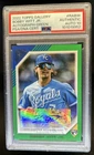 2022 Topps Gallery Bobby Witt Jr. Rookies Auto RC Green #/99 Royals PSA AUTH 10