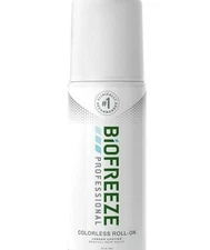 Biofreeze Professional Pain Reliever Colorless 3oz Gel Roll-On Exp Date: 12/2027