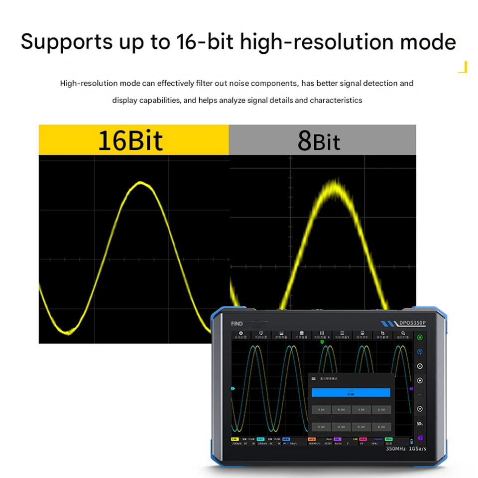 FNIRSI 4-in-1 350MHz Digital Oscilloscope Signal Generator Spectrum DPOS350P - Image 2 of 4