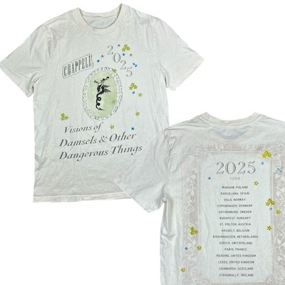 Chappell Roan 2025 Tour T-shirt Size Medium Brookside Rose Bowl Double Sided