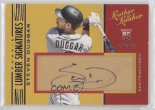 2019 Panini Leather & Lumber Rookie Signatures Blue 56/99 Steven Duggar Auto 0b0