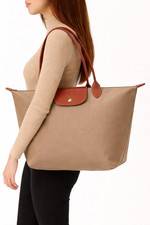 Womens Large Waterproof Nylon Tote Bag Foldable Zip Shoulder Shopper Travel Bags