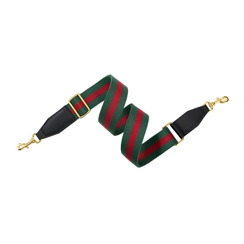 Correa de bolso sin marca para Gucci 1955 Gucci Horsebit rojo verde correa de repuesto Foto 3 de 4
