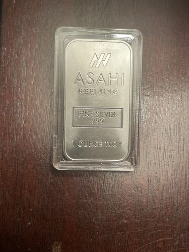 Silver Asahi .999 Fine Silver Bar - 1 Ounce