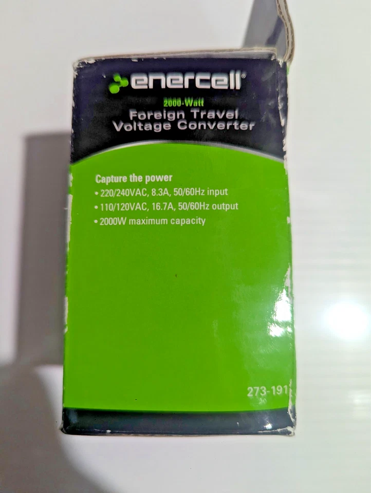 Enercell  2000 Watt Foreign Travel Voltage Converter 273 191 NEW in Box - Image 4 of 4