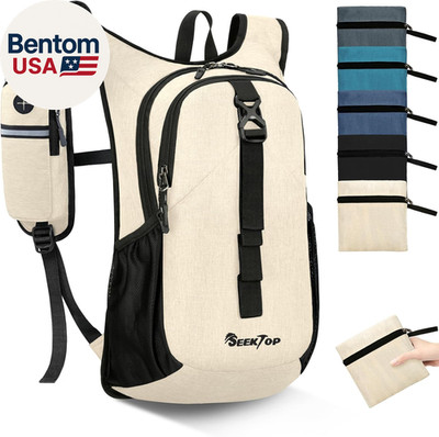 15L Small Hiking Backpack for Women Men, Lightweight Hiking Packable Daypack wit