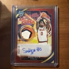 Sadiq White Patch Auto 2025-26 Bowman Best University 2/5 Game Graphs Red GG-SI