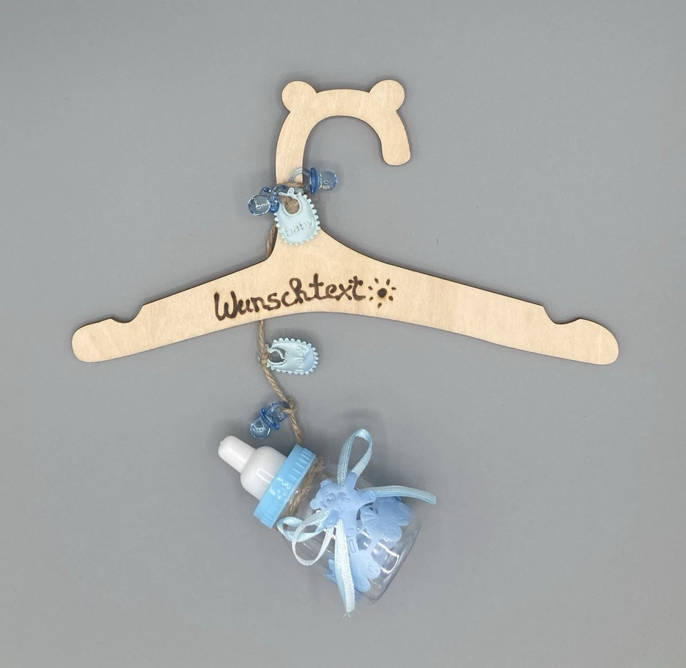 Babyparty Geburt Taufe Geschenk Kinderkleiderbügel personalisiert Geschenk