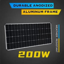 200W 12V Solar Panel High-Efficiency Monocrystalline 12V PV Module 12V System
