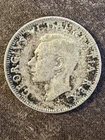 1949 Canadian 25 Cents Silver Quarter Dollar George VI Canada