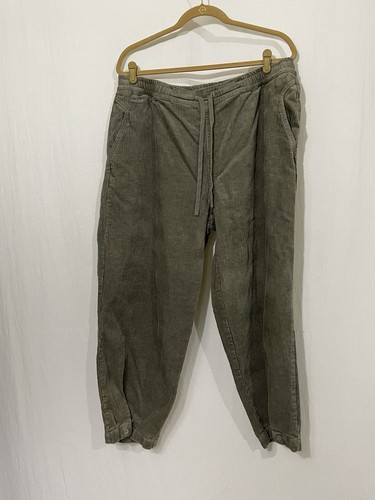 Poetry Women's Tapered Corduroy Trouser Pants Olive Hemp Cotton Yak Size US 14 - 第 1/9 張圖片