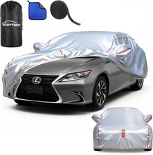 Car Cover Waterproof All Weather for Lexus ES 2015-2025,All-Around Fastening and