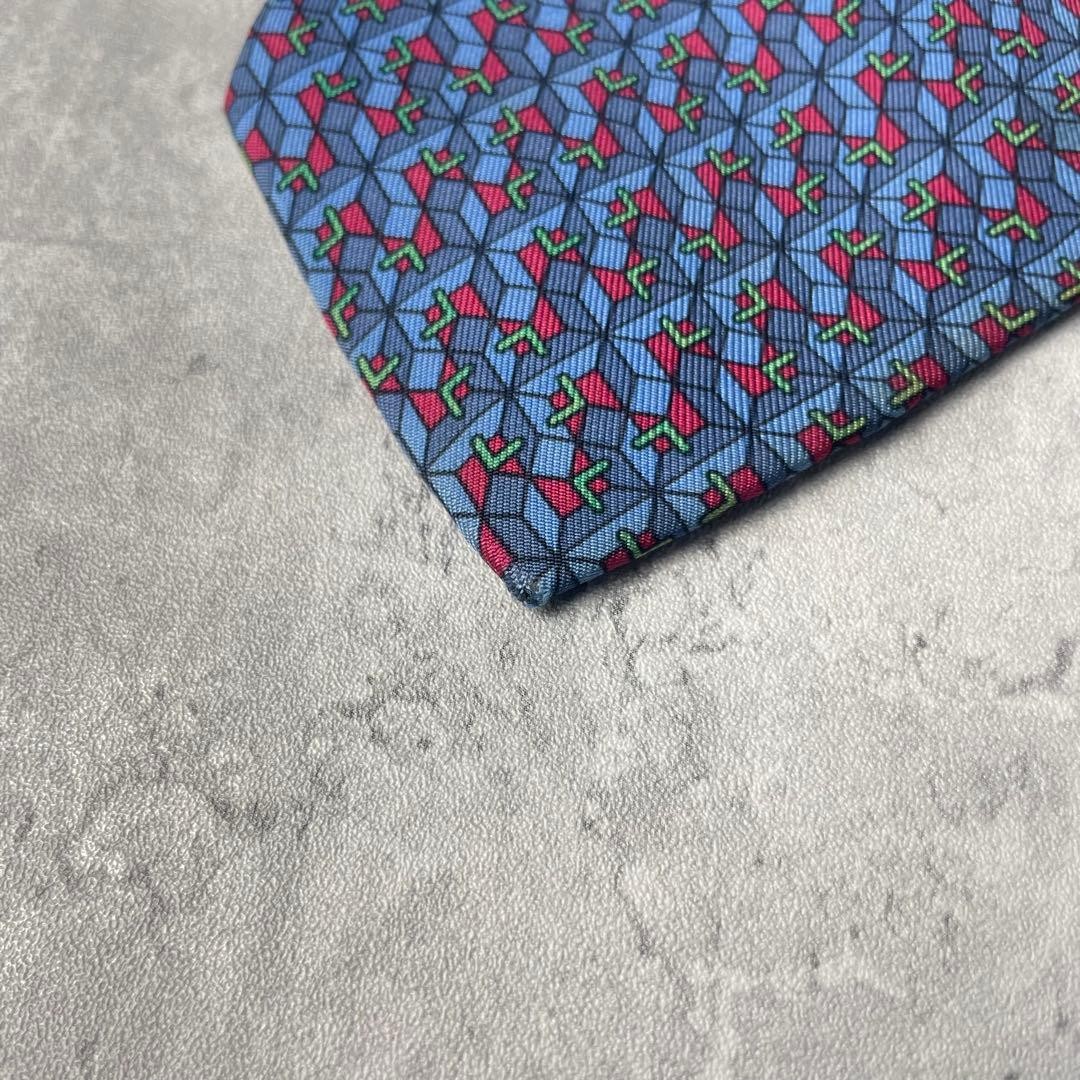 HERMES Geometric Pattern Checkered Mysterious Pat… - image 11
