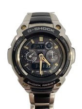 CASIO G-Shock MTG-1500 MT-G men Quartz Black Dial Silver Watch Japan - Rank B