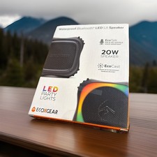 ECOXGEAR EcoEdge Pro Bluetooth Speaker w/ Siri  Google - Black-New