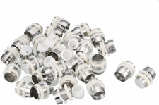 30Pcs 10Mm LED Lamp Holder Light Bulb Socket Plastic Chrome Plated for Light-Emi