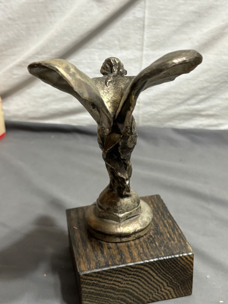 Vtg ROLLS ROYCE Spirit of Ecstasy HOOD ORNAMENT Radiator Cap 6.5