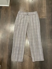Vintage Harve Benard Pants 100 Wool Lined Trouser Womens Size 10 Plaid
