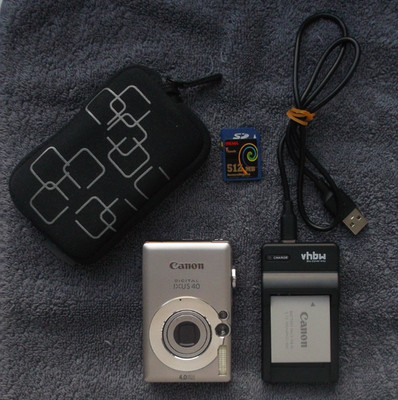 Canon Digital IXUS 40 Kompakt-Digitalkamera silber TOP !