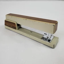 Vintage Metal Swingline 767 Heavy Duty Model 32-00 Stapler Woodgrain USA MCM