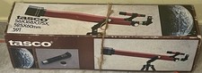 Vintage Tasco 59T 60mm Refractor Telescope 525mm w/ Tripod  Box   Red Tube