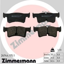 Bremsbelagsatz Scheibenbremse ZIMMERMANN 26744.175.1 für VW MULTIVAN T7 STM STN