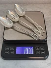 Wallace Rose Point Sterling Silver 3pc Serving Spoon Lot 193.3g No Monogram