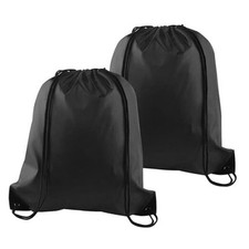 Pcs Drawstring Bags Bulk Drawstring Backpack String Backpack Cinch Sack 2 Black