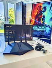 POWERFUL!! ASUS RT-AX82U AX5400 DUAL BAND WiFi 6 GAMING ROUTER - ALL ACCESSORIES